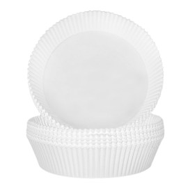 Carta Kraft per Friggitrice ad Aria Bianca 90g Ø22x4cm (50 Pezzi)