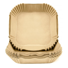 Carta Kraft per Friggitrice ad Aria 40g 17x17x4cm (50 Pezzi)