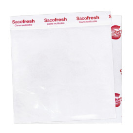 Sacchetti di PE e Carta Riutilizzabile Piega Adesivo Sacofresh Rosso 30x25cm (1.200 Stück)