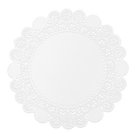 Centrino di Carta Traforato Bianco Ø11,5cm (250 Pezzi)