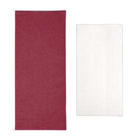 Busta per Posate con Tovaglioli Burdeaux 11x25cm (100 Pezzi)