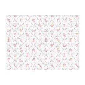 Carta Antigrasso Eco Rosso 30x40cm (1.000 Pezzi)