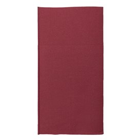 Tovagliolo Portaposate di Carta Micro Point 40x40cm Bordeaux (30 Pezzi)