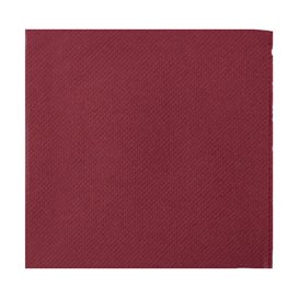 Tovagliolo da Cocktail di Carta Punta Punta 20x20cm Bordeaux (100 Pezzi)