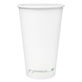 Bicchiere di Carta 16Oz/500ml Bianco Ø9cm (500 Pezzi)