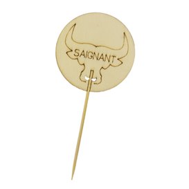 Bastone da Cucina in Bambù da 9 cm “Saignant” (1200 Pezzi)