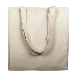 Sacchetto Cotone con Manico Lungo Beige 38x42cm (1 Pezzo)