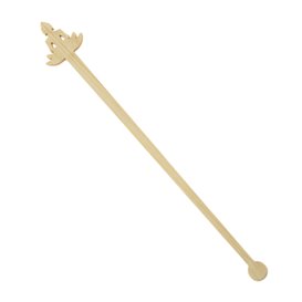 Agitatore per Bere in Bambù “Bouddha 1” 14 cm (50 Pezzi)
