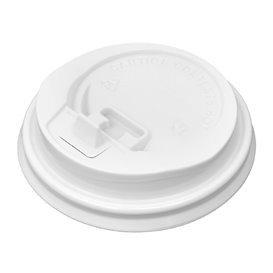 Coperchio con Foro per Bicchiere 7Oz Bianco Ø7,2cm (1.000 Pezzi)
