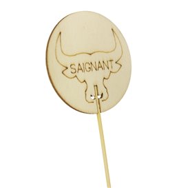 Stuzzicadenti Marcatore Fatto Poco “Saignant” 9 cm (1200 Pezzi)