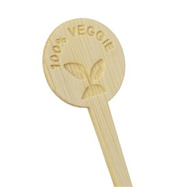 Stuzzicadenti Pennarello di Bambù Veggie 10cm (50 Pezzi)