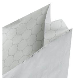Sacchetto di Carta Alluminio Oleato Argento 31,5+5x10,3cm (2000 Pezzi)