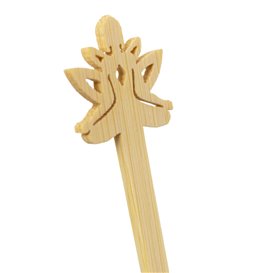 Agitatore per Bere in Bambù “Bouddha 2” 18cm (600 Pezzi)