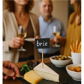 Spiedini di Bambù con Ardesia 6,3x3,8cm (1.000 Pezzi)