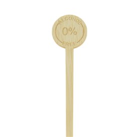 Agitatore per Bere in Bambù 0% Alcool 18cm (50 Pezzi)