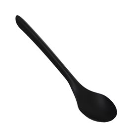 Cucchiaino Riutilizzabile in PP Nero 12,4cm (50 Pezzi)