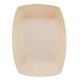 Barchetta in Cartoncino Bamboo Kraft 700ml 20,5x15x5,2cm (500 Pezzi)