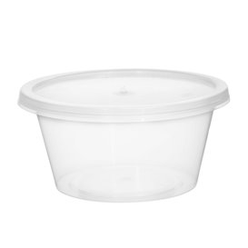 Contenitore per Salse in PP Trasparente con Coperchio 60ml (100 Pezzi)