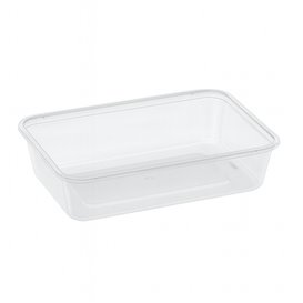 Contenitore Rettangolare in PP Trasparente 500ml 17,4x11,6x3,5cm (500 Pezzi)