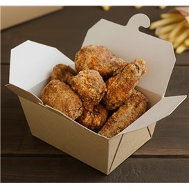 Contenitore di Cibo Kraft 13x8,5x6cm 700ml (45 Pezzi)