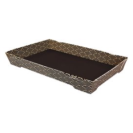 Contenitore per Sushi Cartone ''Waves'' 21,5x13,5cm (600 Pezzi)