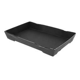 Contenitore per Sushi Cartone Nero 18,5x10,2cm (600 Pezzi)