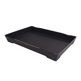 Contenitore per Sushi Cartone Nero 23,5x16cm (600 Pezzi)