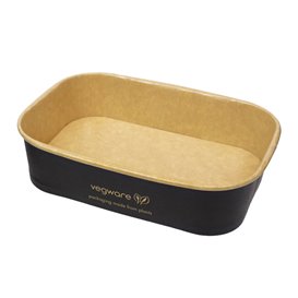 Contenitore Rettangolare Nero 500 ml 17,3x12,1x4,3cm (50 Pezzi)