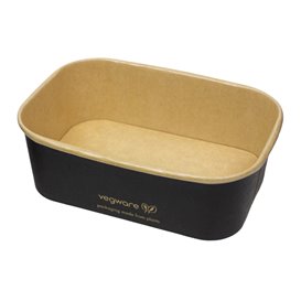 Contenitore Rettangolare Nero 750 ml 17,3x12,1x5,7cm (50 Pezzi)