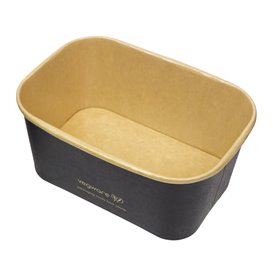 Contenitore Rettangolare Nero 1000 ml 17,3x12,1x7,1cm (50 Pezzi)