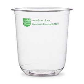 Ciotola Compostabile PLA Transparente 360 ml (1000 Pezzi)