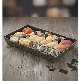 Contenitore per Sushi Cartone ''Waves'' 18,5x12,5cm (400 Pezzi)