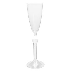Calice Riutilizzabile PS Piede Trasparente Cava 120ml 2pz (200 Pezzi)