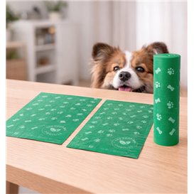 Rotolo di Sacchetti per Rifiuti Canini 100% Biodegradabili 18x26cm (100 Pezzi)