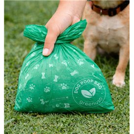 Sacchetto per Rifiuti Canini 100% Biodegradabili 18x26cm (5.000 Pezzi)
