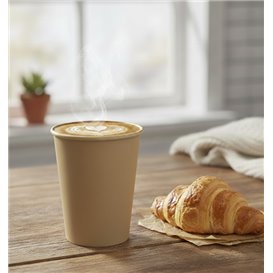Bicchiere di Carta Kraft-Kraft 7Oz/210ml Ø7,0cm (50 Pezzi)