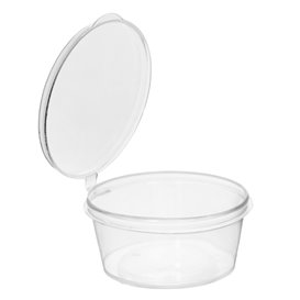 Contenitore Rotondo per Salse in PP con Coperchio a Cerniera 30ml (1000 Pezzi)